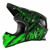 Кроссовый шлем 3Series MERCURY чёрно-зеленый