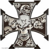 нашивка cross with skulls - крест с черепами