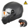 Снегоходный шлем модуляр с электростеклом MODE1 черный матовый