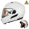 Снегоходный шлем модуляр с электростеклом MODE1 белый