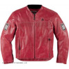 мотоциклетная кожаная куртка chapter красная.