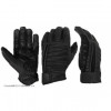 Кожаные перчатки MECHANIC черные