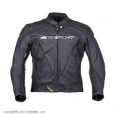 мотоциклетная кожаная куртка dragon черная, 54