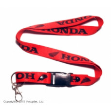 Шнурок для ключей HONDA чёрно-красный