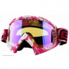 Кроссовая маска B-Flex Goggle HENDRIX бело-розовая/радиум