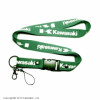 шнурок для ключей KAWASAKI бело-зелёный