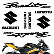 Комплект наклеек "Suzuki Bandit 400" white