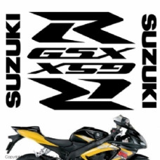 Комплект наклеек "Suzuki GSXR pack" white
