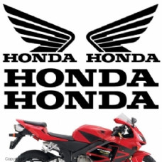 Комплект наклеек "Honda pack 1" silver