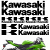Комплект наклеек "Kawasaki pack" silver