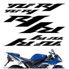 Комплект наклеек "Yamaha YZF-R1" white