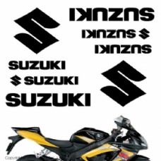 Комплект наклеек "Suzuki pack" silver