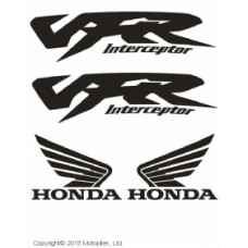 Комплект наклеек "Honda VFR" silver
