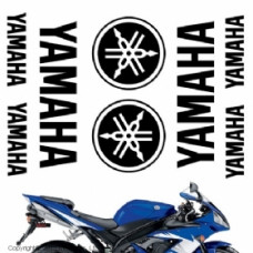 Комплект наклеек "Yamaha pack 2" silver