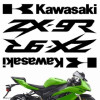 Комплект наклеек "Kawasaki ZX-9R" silver