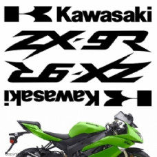 Комплект наклеек "Kawasaki ZX-9R" white