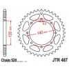звезда задняя (ведомая) jtr487 для мотоцикла стальная