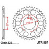 Звезда задняя (ведомая) JTR807 для мотоцикла стальная