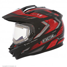 снегоходный шлем  в комплекте с электро-стеклом ss-1 ultimate, x