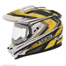 снегоходный шлем  в комплекте с электро-стеклом ss-1 ultimate, s