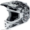 кроссовый шлем hx 274 irezumi серый., xl