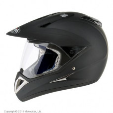 шлем для квадроцикла s4 color mat black с визором., m