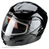 шлем с двойным стеклом sm-1 solid black ., l