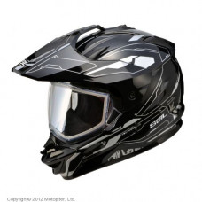 снегоходный шлем с двойным стеклом ss-1 edge., l