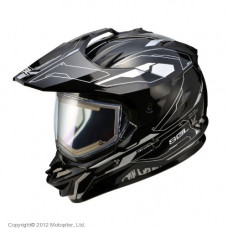 снегоходный шлем  с электро-стеклом ss-1 edge., xl
