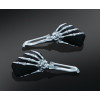 Skeleton Hand Mirrors with Black Stems and Chrome Heads 1764
