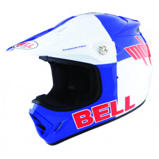 шлем кроссовый BELL MOTO8K OFF BLUE BR4 WHITE/BLUE