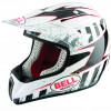 шлем кроссовый BELL MOTO R STRIP SR1 WHITE/SILVER/BLACK