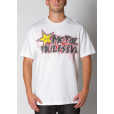 футболка METAL MULISHA ROCKSTAR-MOLTEN T-SHIRT WHITE