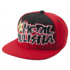 кепка METAL MULISHA ROCKSTAR-PINPOINT HAT BLACK W/ RED