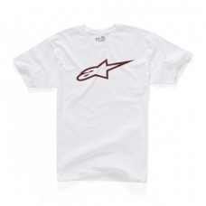 футболка ALPINESTARS A LOGO T-SHIRT WHITE/RED