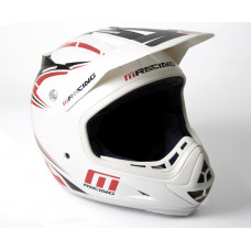 шлем кроссовый M-RACING MISSION RED-WHITE