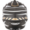 шлем кроссовый ZEUS ZS-951 MATT BLACK/GOLD RR1
