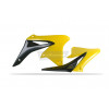 крышки, облицовка радиатора Radiator Scoops RMZ250 (10) NEW OEM Color Black / Yellow